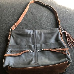 The Sak Shoulder Bag Made up of 100% Leather Body Black & Brown